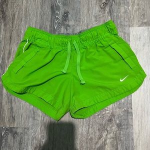 Small green nike shorts